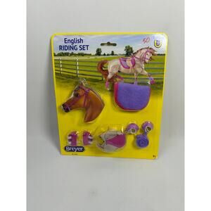 Breyer English Riding Set #2050 Purple & Pink Trim Traditional Scale NEW IN BOX